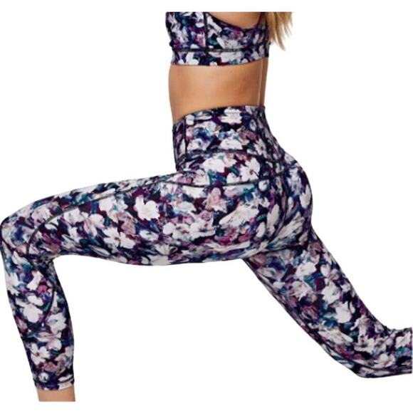 Lululemon In Movement Tight floral workout leggings Everlux size 4 utopia - Picture 1 of 13